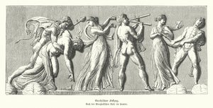 Bacchanalia (gravura) de German School