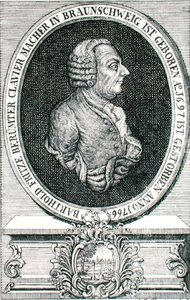 Barthold Fritz (1697-1766) gravado por J.C. Eberling (gravura) de German School