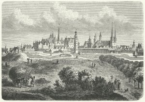 Berlim e Colln no século XVII (gravura) de German School