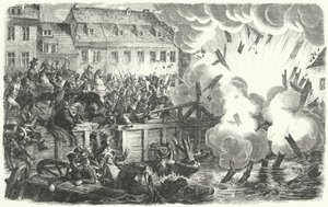 Rebentamento da Ponte Elster, Batalha de Leipzig de German School