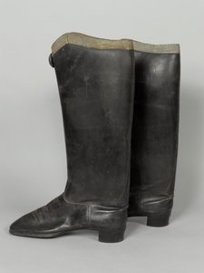 Boots, 3rd von Zieten Hussars, usado por HRH O Duque de Connaught, pré-1914 (bota) de German School