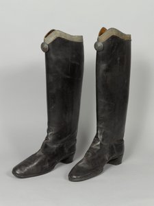 Boots, 3rd von Zieten Hussars, usado por HRH O Duque de Connaught, pré-1914 (bota) de German School
