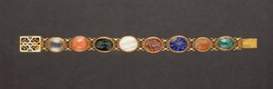 Pulseira (ouro e pedras preciosas) de German School