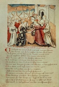 Brunhild entra no Worms; Kriemhild saúda Brunhild e Gunther, do 