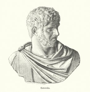 Caracalla, Imperador Romano (gravura) de German School