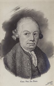 Carl Philipp Emanuel Bach, músico e compositor do período clássico alemão (1714-1788) de German School