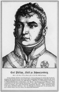 Carl Philipp, Príncipe de Schwarzenberg (gravura) de German School