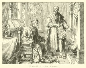 Charles V e Fugger de German School