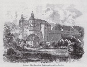 Chateau de Montbeliard, França (gravura) de German School