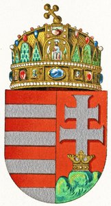 Brasão de armas da Hungria, c.1898 de German School