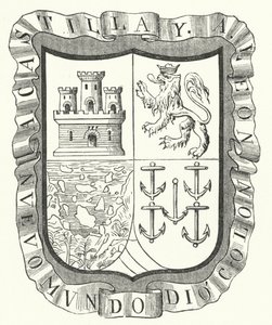 Brasão de Cristóvão Colombo (gravura) de German School