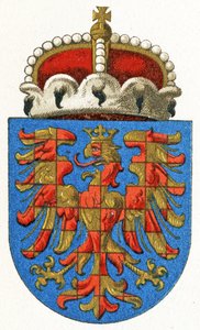 Brasão de Moravia, c.1898 de German School