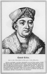 Conrad Celtes (gravura) de German School
