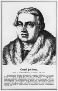 Conrad Peutinger (gravura) de German School