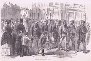 Convoy of deserters-Paris, Cassells History of the War between France and Germany publicado por Cassell and Company Limited, c.1890 (litho) de German School