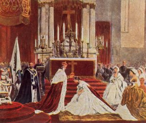 Coroação de Wilhelm I em Königsberg de German School