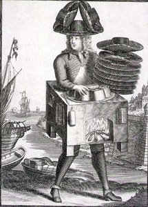 Traje para um Chapeleiro, pub. por Gerard Valck (1651/2-1726) c.1690 (gravura) de German School