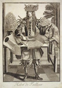 Traje para um alfaiate, pub. por Gerard Valck (16512-1726) c.1690 de German School