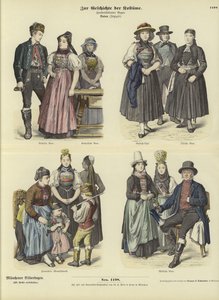 Fantasias de Baden, Alemanha, século XIX de German School