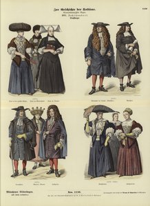 Trajes de Estrasburgo, do século 17 de German School