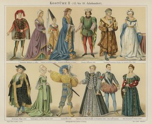 Fantasias dos séculos XV e XVI (cor litho) de German School