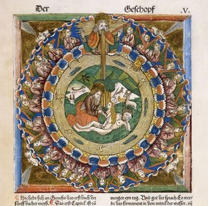 Criação de Eva, 1483 de German School