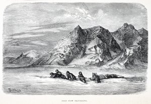 Deep Snow traveliing, pub. Londres 1874 de German School