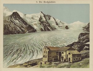 O Grossglockner (cor litho) de German School