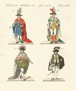 Ordem diferente dos cavaleiros (gravação a cores) de German School