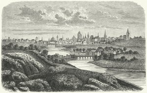 Dublin no século XVII (gravura) de German School