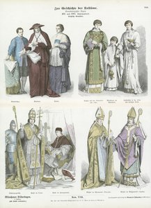 Trajes eclesiásticos, séculos XVI e XVII de German School