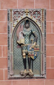 Efígie de Rudolph von Sachsenhausen (arenito policromado) de German School