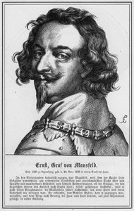 Ernst, Conde de Mansfeld (gravura) de German School