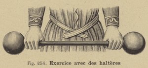 Exercício com uma barra de German School