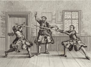 Exercício de esgrima de German School