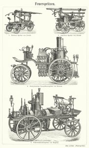 Motores de incêndio (gravura) de German School