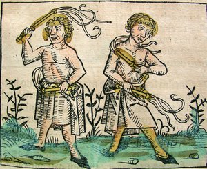 Flagelantes, publicado no Nuremberg Chronicle, 1493 de German School