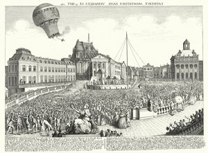 Vôo do balão dos Irmãos Montgolfier em Versalhes de German School