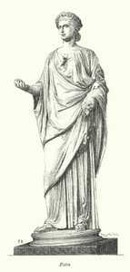 Flora, deusa romana das flores e primavera (gravura) de German School