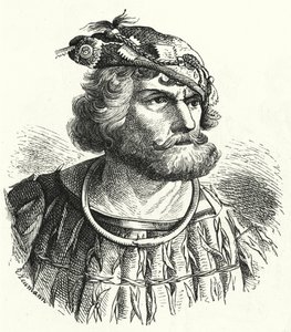 Florian Geyer, nobre alemão e cavaleiro que foi um dos comandantes das forças camponesas na Guerra dos Camponeses Alemães (gravura) de German School