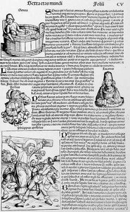 Folio CV, de Liber Chronicarum por Hartmann Schedel (1440-1514) 1493 de German School