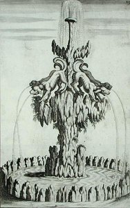 Fonte com cães, da 