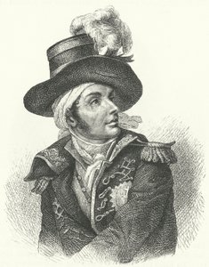 François de Charette, soldado e político realista francês que foi um dos líderes da Revolta Vendee contra o regime revolucionário francês (gravura) de German School