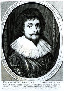 Frederico V (1596-1632), rei da Boêmia, eleitor Palatino do Reno, gravado por Willem Hondius (c.1597-c.1660), 1633 de German School