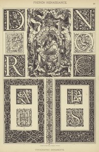 Renascença Francesa, Ornamentos Tipográficos (cor litográfica) de German School