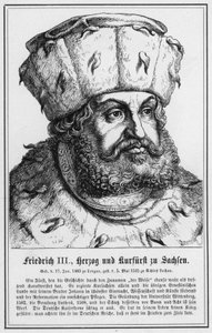 Frederico III, Duque e Eleitor da Saxônia (gravura) de German School