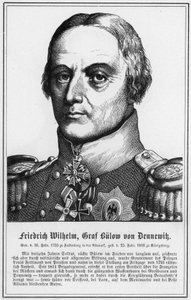 Friedrich Wilhelm, Conde Bulow de Dennewik (gravura) de German School