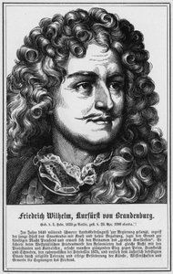 Frederick William, Eleitor de Brandenburgo (gravura) de German School