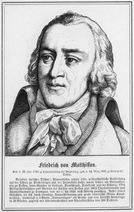 Friedrich von Matthisson (gravura) de German School