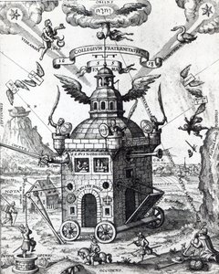 Frontispício da Fama fraternidade faculdade por Theophilus Schweighardt de 1618 de German School